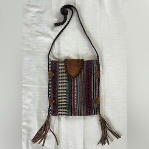 Antik Kraft Bohemian Multicolor Woven Shoulder Bag